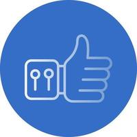 Thumbs Up Vector Icon Design