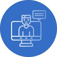 Virtual Event Vector Icon Design