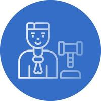 Judge Man Vector Icon Design