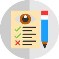 diseño de icono de vector de prueba ocular