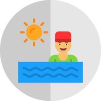 diseño de icono de vector de natación