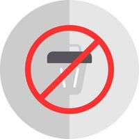 No Littering Vector Icon Design