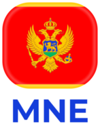 Montenegro bandeira futebol 2024 torneio png
