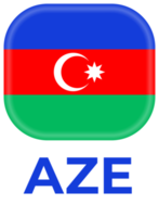 Azerbaijão bandeira futebol 2024 torneio png