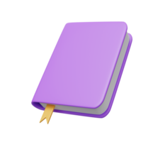 book 3d render icon png
