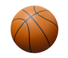 baloncesto pelota 3d hacer png