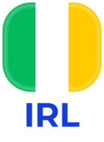 república do Irlanda bandeira futebol 2024 torneio png