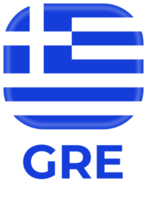 Griechenland Flagge Fußball 2024 Turnier png