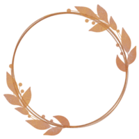 Luxury Gold Wreath Leaves png