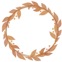 Luxury Gold Wreath Leaves png