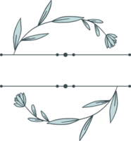 Teilt Monogramm Blumen- Rahmen zum Hochzeit Einladung Engagement Jahrestag png