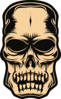 Dark Art Man Skull Vintage Illustration png