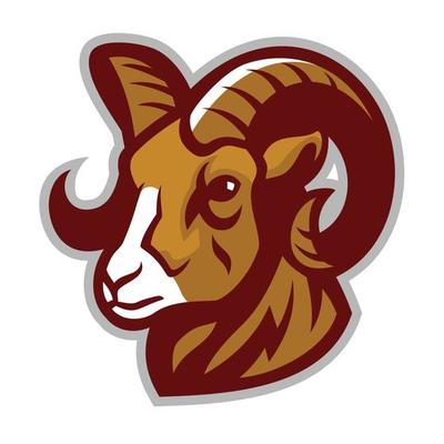 Ram head vector logo style