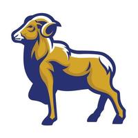 ram goat mascot vector