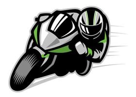motorcycle race cornering vector
