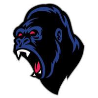 angry gorilla mascot vector