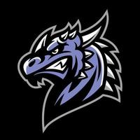 vector of Dragon head mascot logo