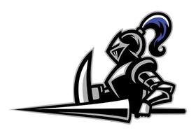vector knight mascot logo style
