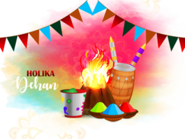 Hindu festival holika dehan indian festival card png