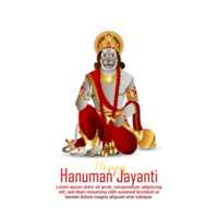 Happy hanuman jayanti celebration background png