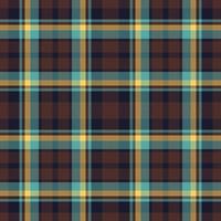 Plaid seamless pattern. Check fabric texture. Vector textile print.