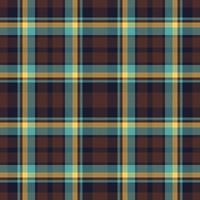 Plaid seamless pattern. Check fabric texture. Vector textile print.