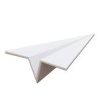 3d papier avion. envoyer message et transfert information. png