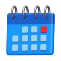3d kalender uppdrag ikon. schema, utnämning, planera begrepp. png
