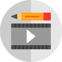 diseño de icono de vector de edición de video