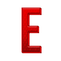 Letter E Red Alphabet png