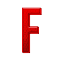 Letter F Red Alphabet png