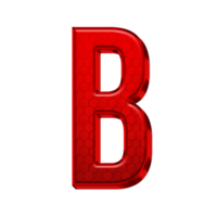 Letter B Red Alphabet png