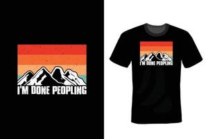 diseño de camiseta de escalada, vintage, tipografía vector
