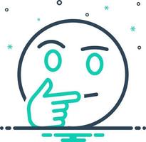 mix icon for considering vector
