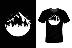 Mountain T shirt design, vintage, typography vector