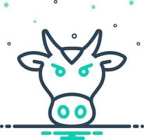 mix icon for beast vector