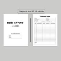 Debt Payoff interior and KDP Interior vector