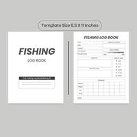 Fishing Journal and KDP Interior vector