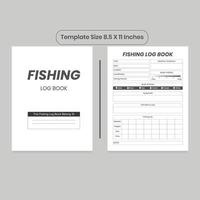 Fishing Journal and KDP Interior vector