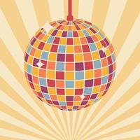 Disco ball. Disco ball in party style. vector