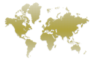 Halftone Map of The World png