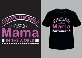 Mothers day typography t shirt design vector