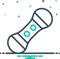 mix icon for snowboard vector