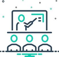 mix icon for teach vector