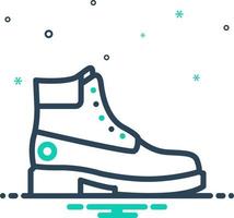 mix icon for boots vector
