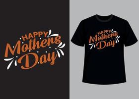 diseño de camiseta de tipografía feliz día de la madre vector
