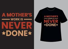 Mothers day typography t shirt design vector