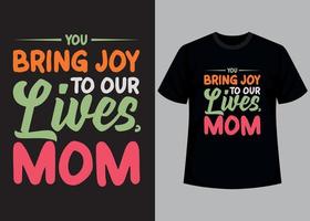 Mothers day typography t shirt design vector