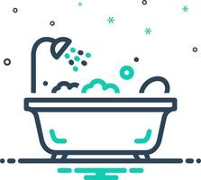 mix icon for baths vector