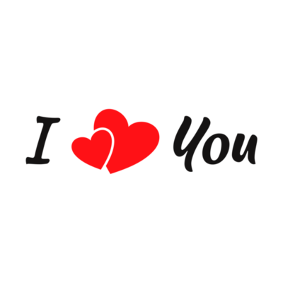 I Love You PNGs for Free Download